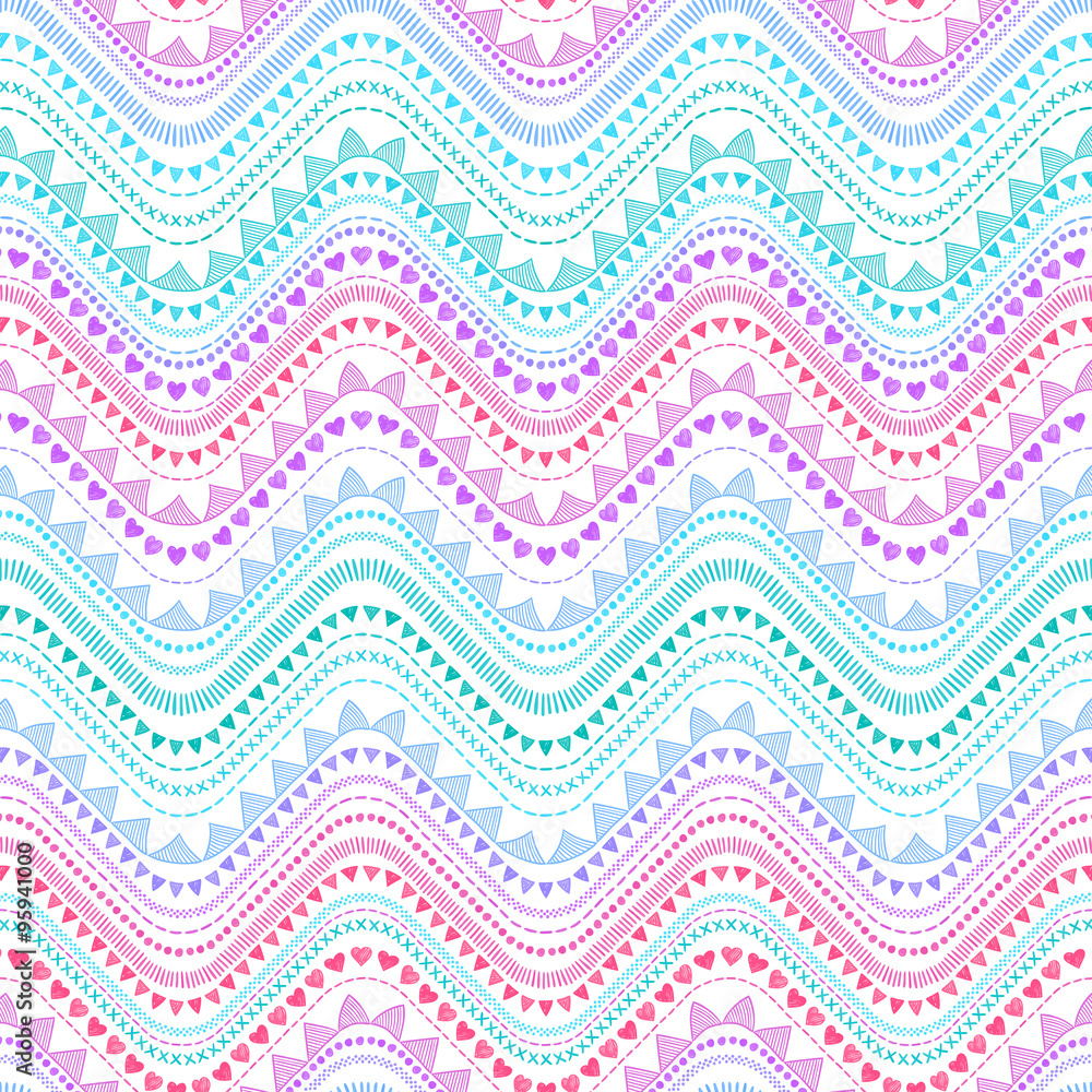 Tribal zigzag pattern Tribal zigzag pattern