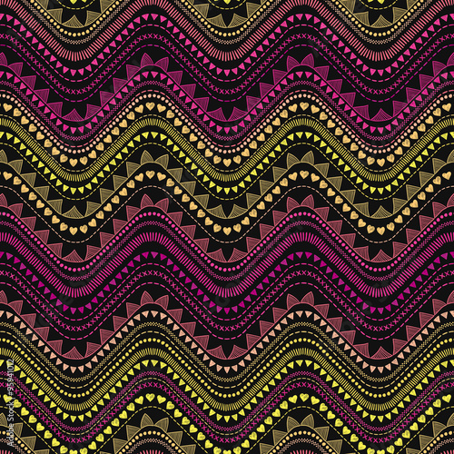 Tribal zigzag pattern