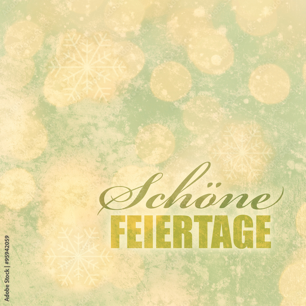 Fototapeta premium schöne feiertage vintage karte