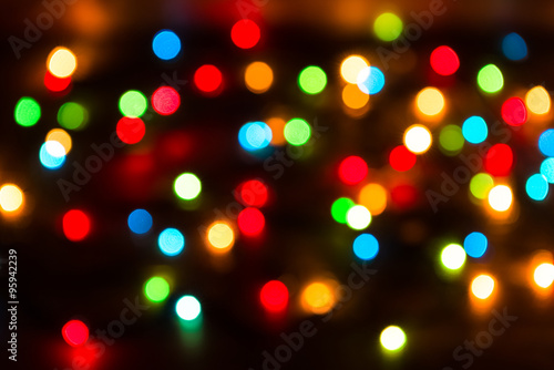 Foto Background of Christmas bokeh lights