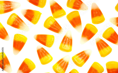 candy corn  isolated on white