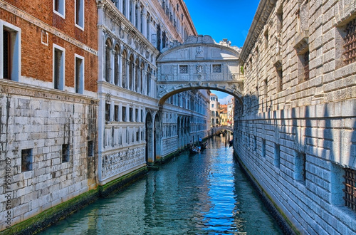 Venice - Bridge of Sighs, Ponte dei Sospiri, Italy, HDR © Eagle2308