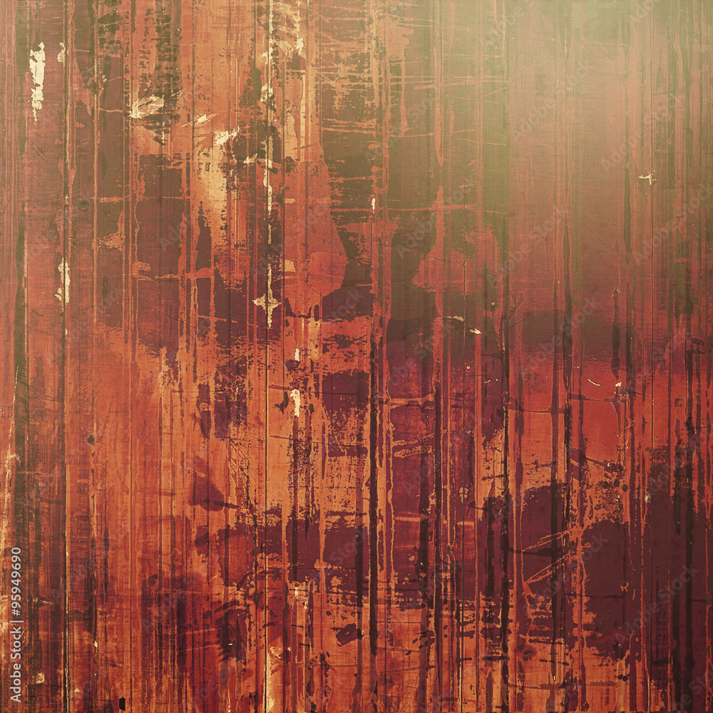 Aging grunge texture designed as abstract old background. With different color patterns: yellow (beige); brown; gray; red (orange)