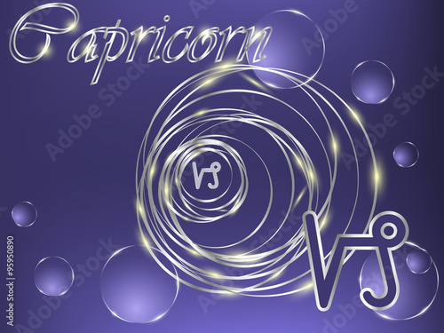 Blue zodiac sign