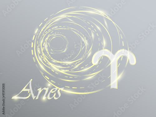Gold zodiac sign