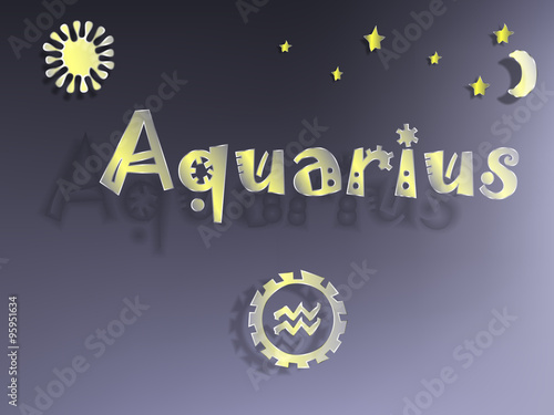 zodiac sign  with stars