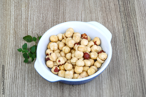 Hazelnuts in the bowl