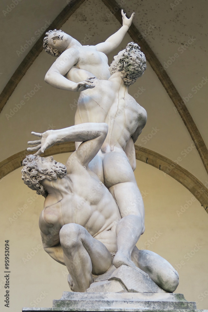 Naklejka premium Ancient Statue Venice Italy