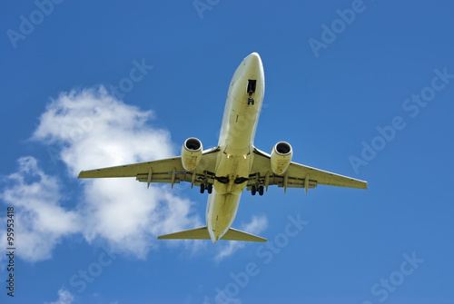 Passenger plane landing in Majorca