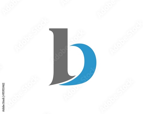 B decorative letter logo
