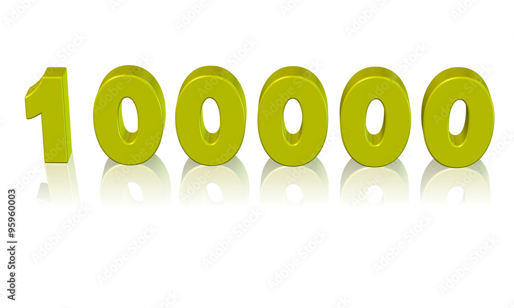 Fotografie 100,000 yüz bin sayısı