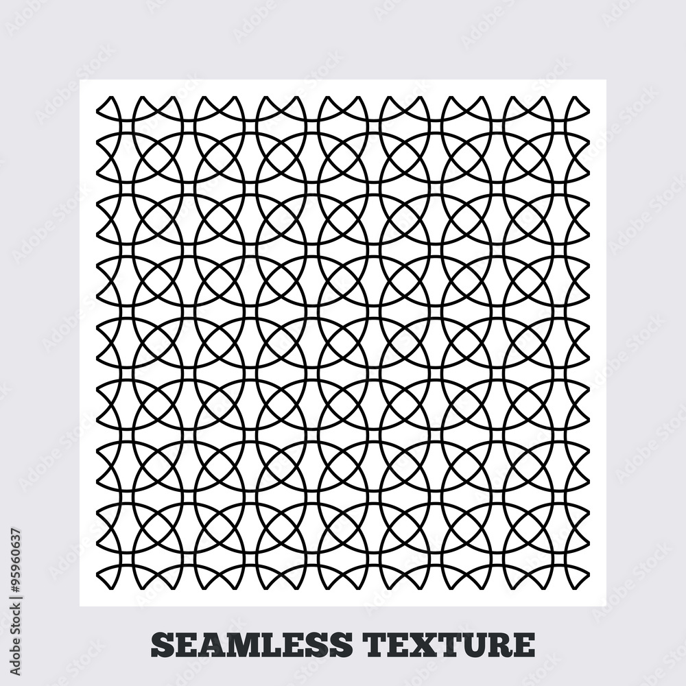 Circles stripped geometric seamless pattern.