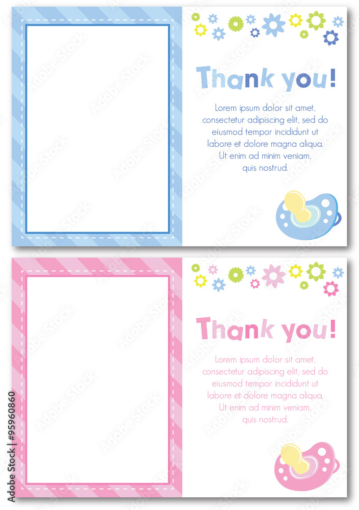 thank you baby card