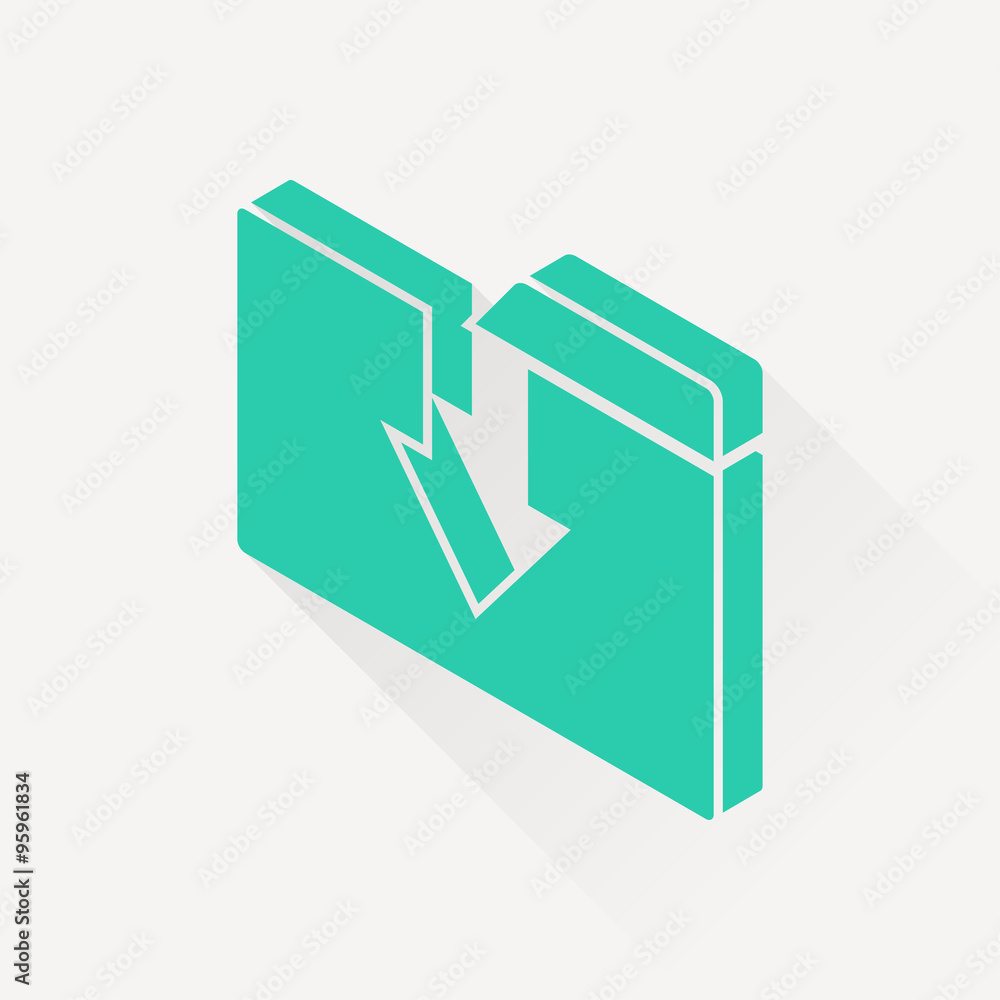upload folder isometric 3d icon upload folder isometric 3d icon