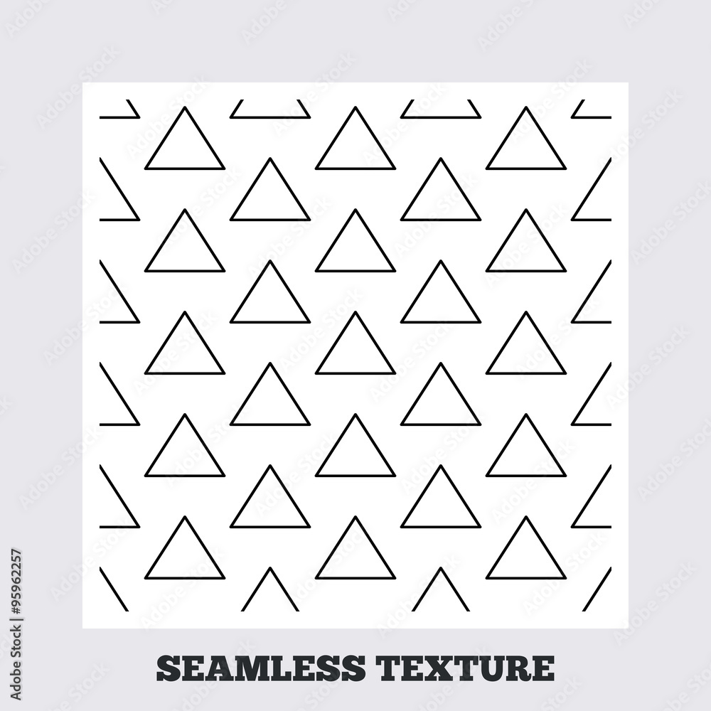 Triangles geometric seamless pattern. Triangles geometric seamless pattern.