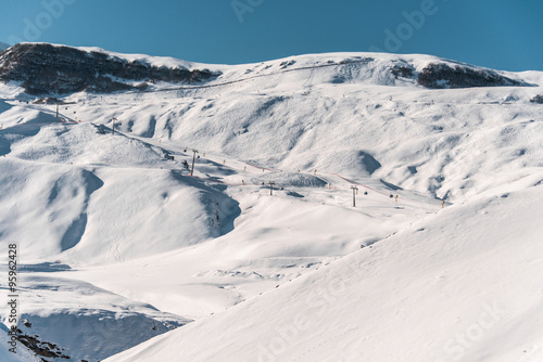 Winter mountains in Gusar region of Azerbaijan © Elnur