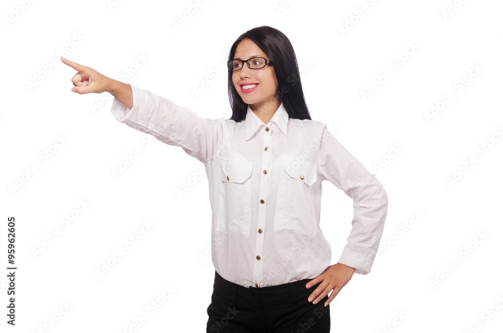 Young woman in business concept Young woman in business concept
