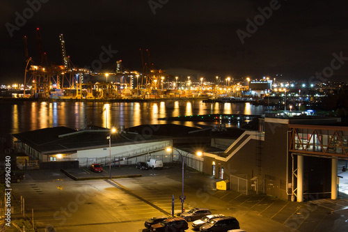 Wallpaper Mural Vancouver port at the night time Torontodigital.ca