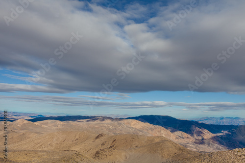 CA-Death Valley National Park- Aguereberry Point, there is spectacular desert scenery and magnicent mountains in the background.