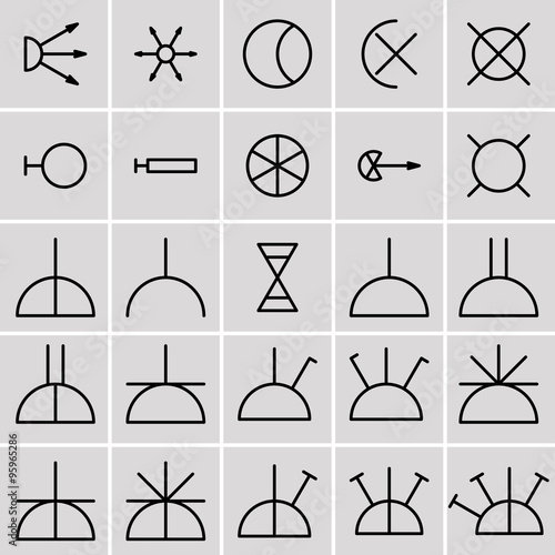 icons electrical symbols