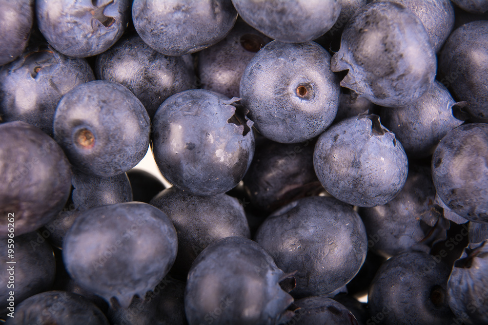 Freshly picked group of blueberries as background Freshly picked group of blueberries as background