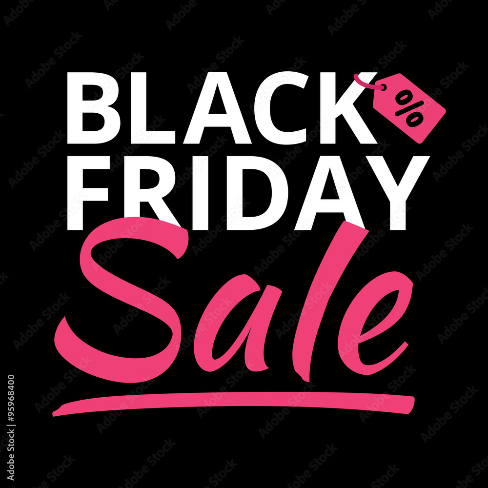 Black Friday poster glowing light letter on black Black Friday poster glowing light letter on black