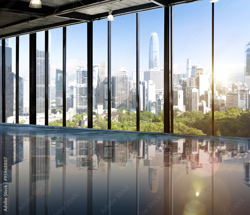Urban Scene Skyline Morning View Metropolis Concept Urban Scene Skyline Morning View Metropolis Concept