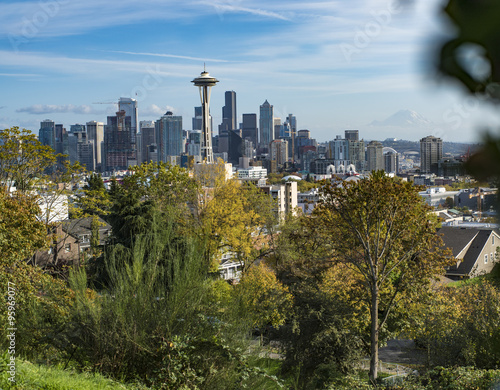 Seattle  Washington Downtown Landscape