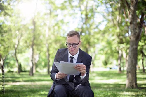 Businessman Stressful Sadness Failure Concept