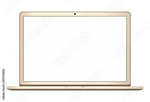 Gold Computer Notebook