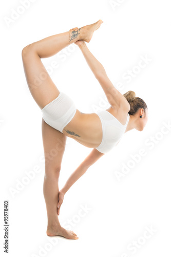 High Key Standing Bow Pose