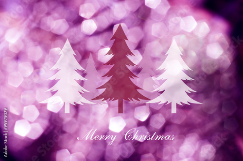 Christmas trees vector on abstract light background ,Christmas cards