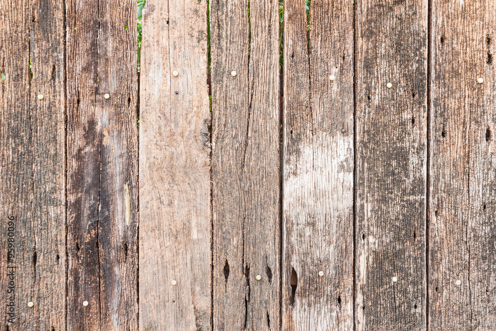 Old wooden fence.