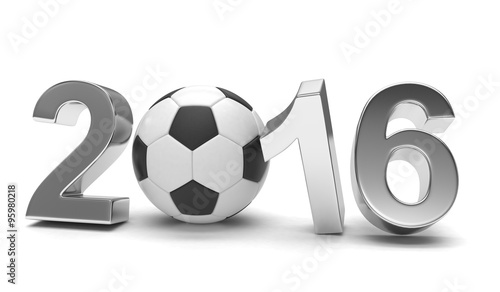 New Year 2016 and soccer ball © Natalia Merzlyakova