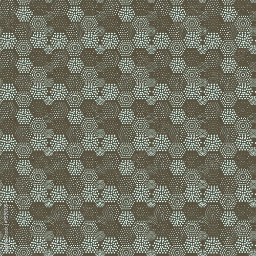 Seamless pattern geometric tiles polka dot abstract background