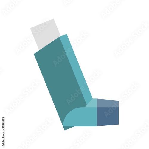 Vector inhaler, flat design