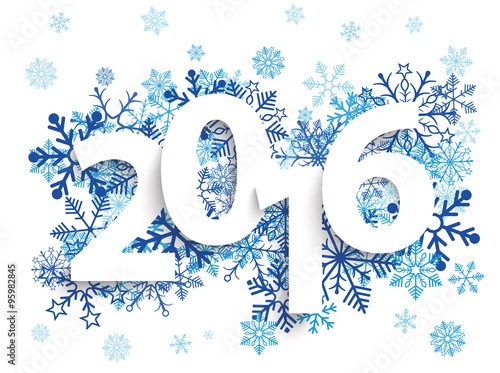 2016 Blue Snowflakes