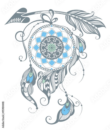 Illustration of dream catcher