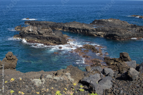 Sea Cliff in Los Cancajos (La Palma, Canary Islands)