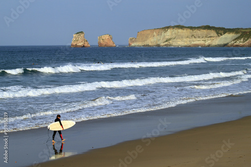 plage et rochers d'Hendaye
