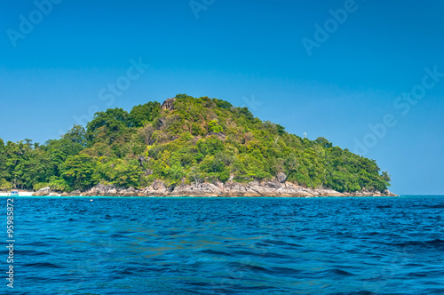 similan island with deep ocean