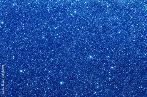 Blue glitter paper texture photo