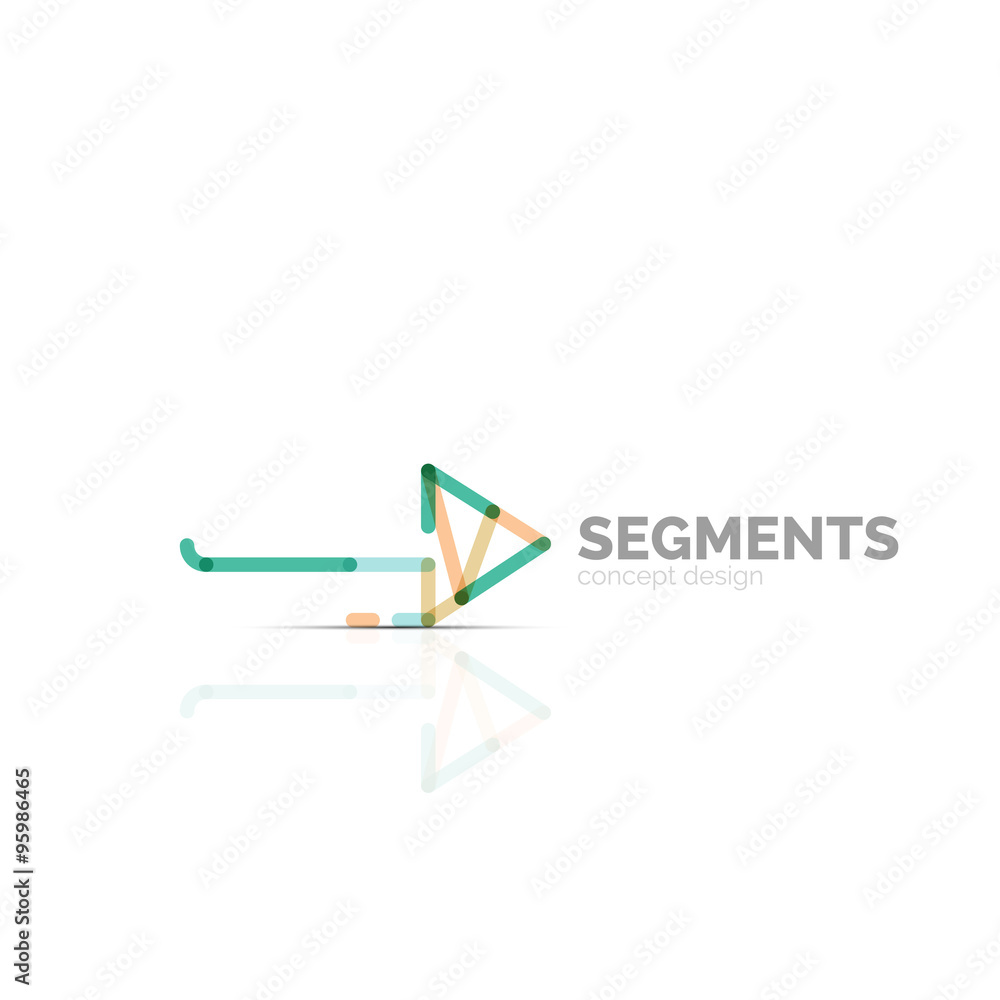 Arrow icon vector logo. Company branding element Arrow icon vector logo. Company branding element