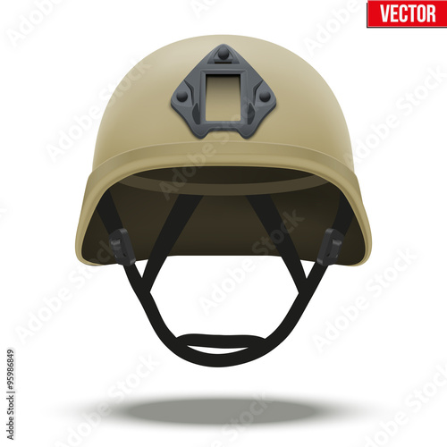 Military tactical helmet desert color 