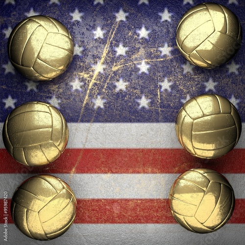 basketball and USA wall background © videodoctor