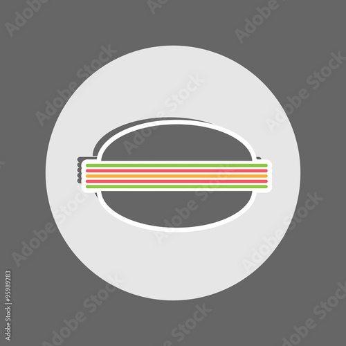 Cheeseburger flat icon Free Download Cheeseburger flat icon - GFXLoad