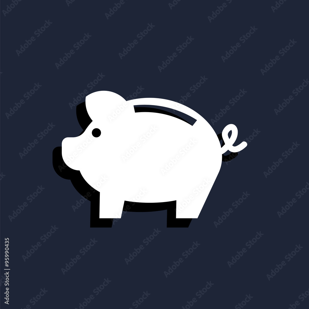 Obraz premium icon money pig
