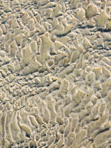 texture of water on the limestone - Pamukkale