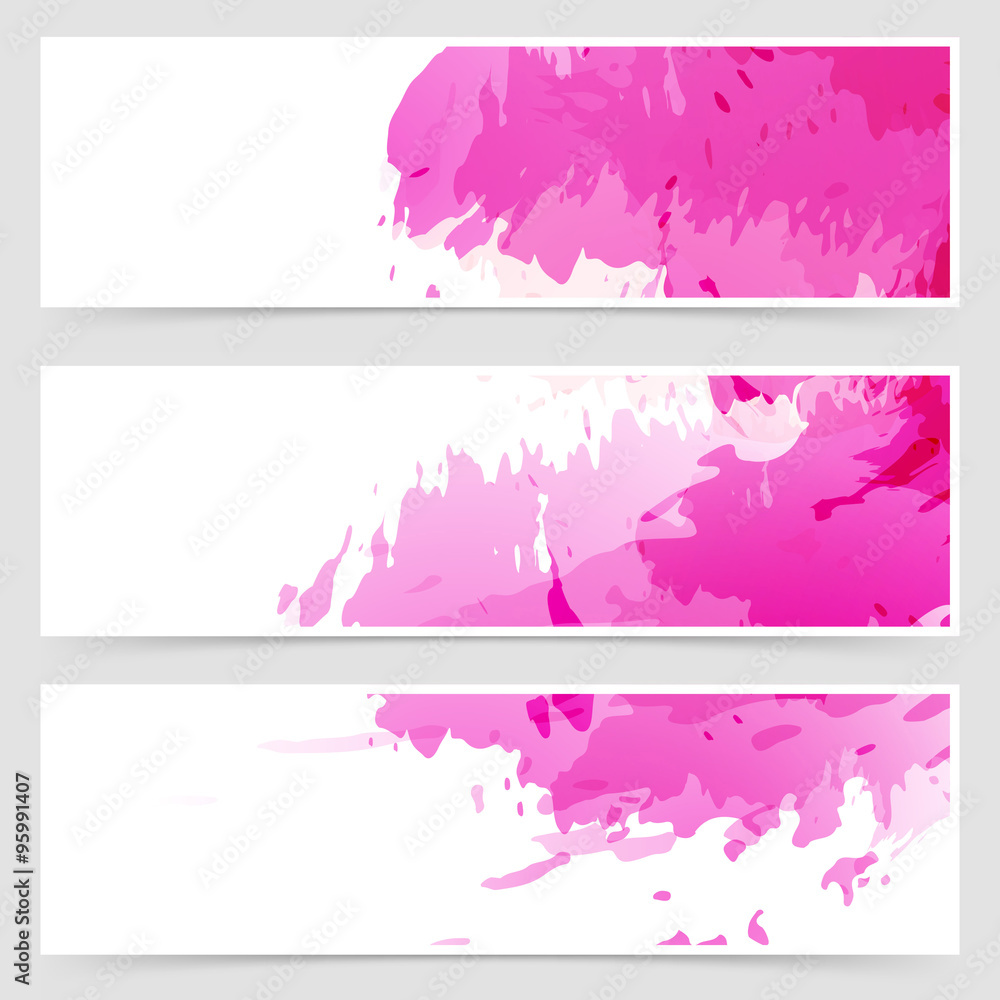 Abstract art header set collection Abstract art header set collection