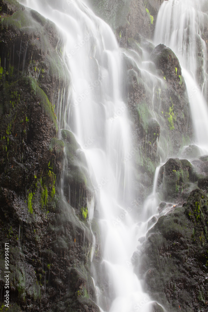 Achada waterfall in Achada, Sao Miguel